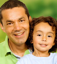 photo of happy father and daughter